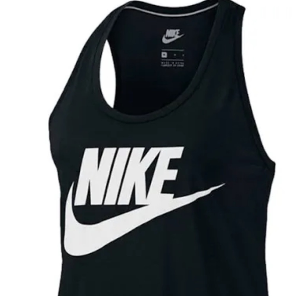 Nike Black and White Sports Tank